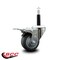 Service Caster 3'' Thermoplastic Rubber Swivel 3/4'' Expanding Stem Caster Total Lock Brake SCC-EXTTL20S314-TPRB-34 - alternate 2
